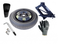 Set - Roată de rezervă DACIA JOGGER R16 4x100x60,1 + cheie pentru roti + cric + husă pentru cric