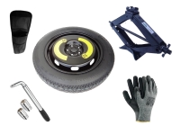 Set - Roată de rezervă VW TIGUAN R18 5x112x57,1 + cheie pentru roti + cric + husă pentru cric
